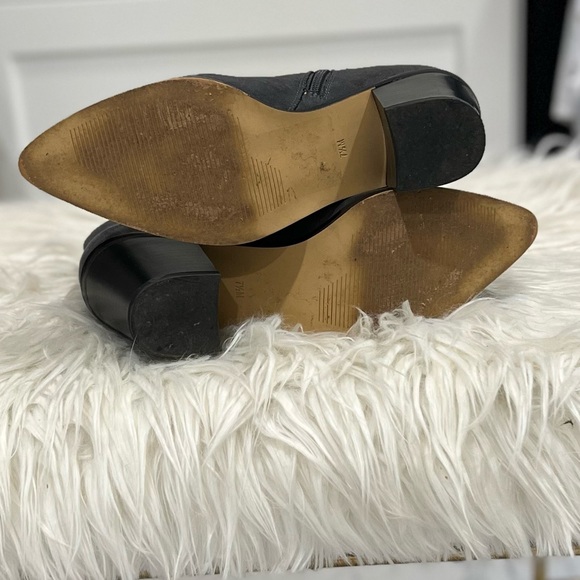 Charcoal Suede Ankle Boots - Picture 6 of 6